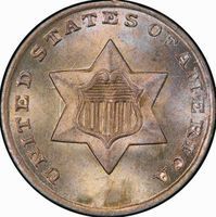 Three Cent Silver two cents, three cents & half dimes coin