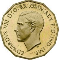 King Edward VIII 3 Pence 1 1/2, 2 and 3 pence coin