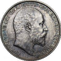 King Edward VII 6 Pence 4 and 6 pence coin