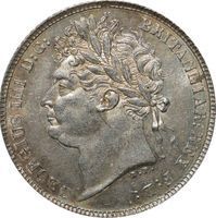 King George IV 6 Pence 4 and 6 pence coin