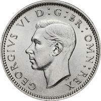 King George VI 6 Pence 4 and 6 pence coin