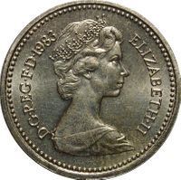 1983 Queen Elizabeth II 1 Pound