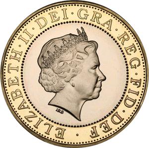 2000 Proof Queen Elizabeth II 2 Pounds