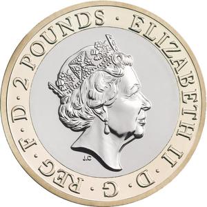2017 Proof Queen Elizabeth II 2 Pounds
