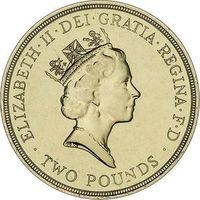 Queen Elizabeth II 2 Pounds queen elizabeth ii decimal coinage coin