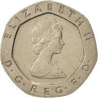 1982 Queen Elizabeth II 20 Pence