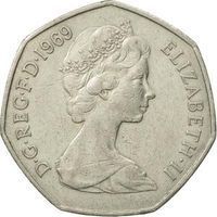Queen Elizabeth II 50 Pence queen elizabeth ii decimal coinage coin