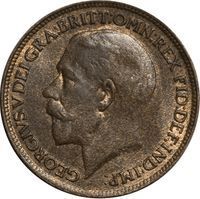 King George V Farthing farthing coin