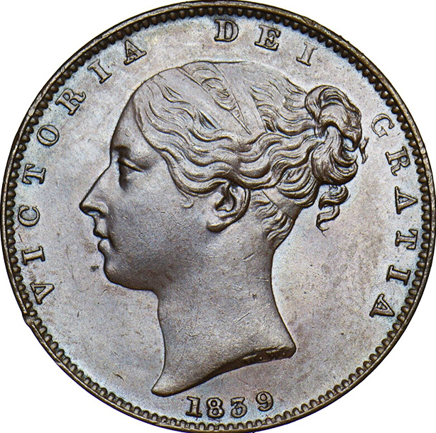 1841 Proof Queen Victoria Farthing