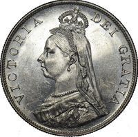Queen Victoria Double Florin florin and double florin coin