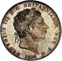 King George III Crown half crown and crown coin