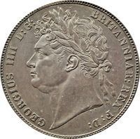 King George IV Half Crown half crown and crown coin