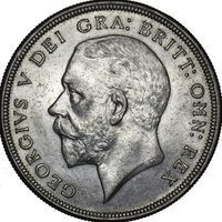 King George V Crown half crown and crown coin
