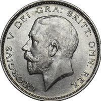 King George V Half Crown half crown and crown coin