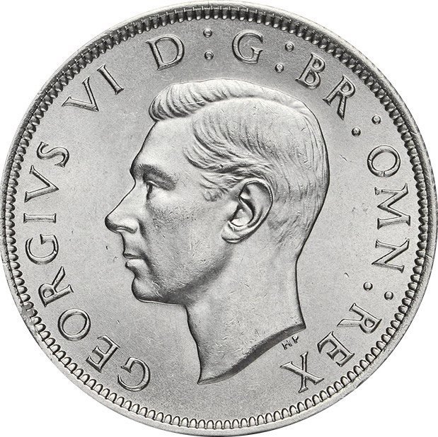 1947 King George VI Half Crown