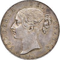 Queen Victoria Crown half crown and crown coin