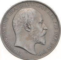 King Edward VII Penny half penny and penny coin