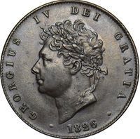 King George IV Half Penny half penny and penny coin