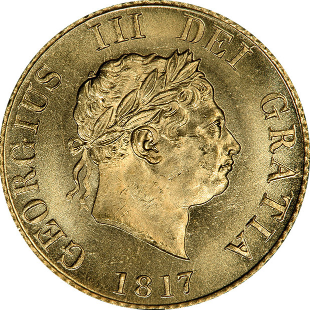 1817 King George III Half Sovereign