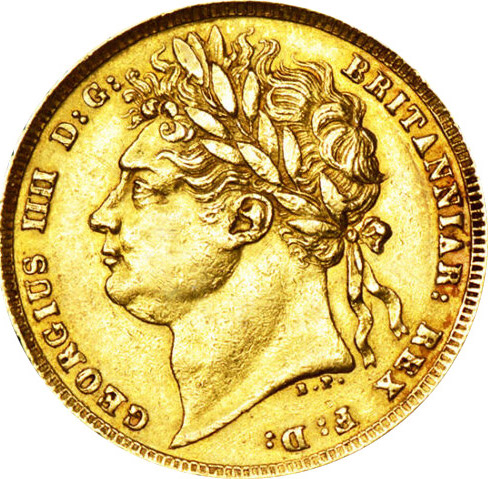 1822 Proof King George IV Sovereign