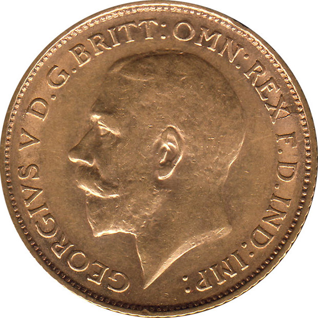 1915 King George V Half Sovereign
