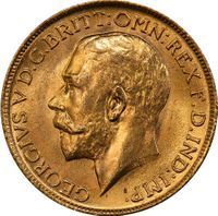 King George V Sovereign half sovereign and sovereign coin