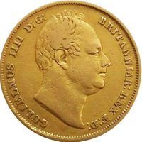 King William IV Sovereign half sovereign and sovereign coin