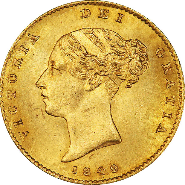 1841 Queen Victoria Half Sovereign