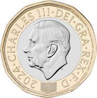 King Charles III 1 Pound king charles iii decimal coinage coin