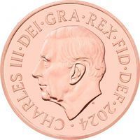 King Charles III 2 Pence king charles iii decimal coinage coin