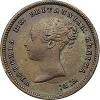 Queen Victoria Half Farthing quarter, third and half farthing coin