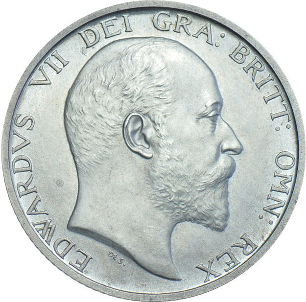 1908 King Edward VII Shilling