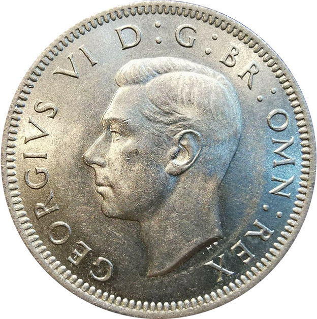 1951 English Reverse Proof King George VI Shilling