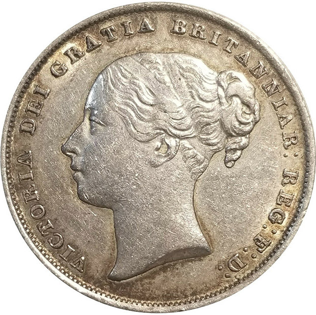 1841 Proof Queen Victoria Shilling