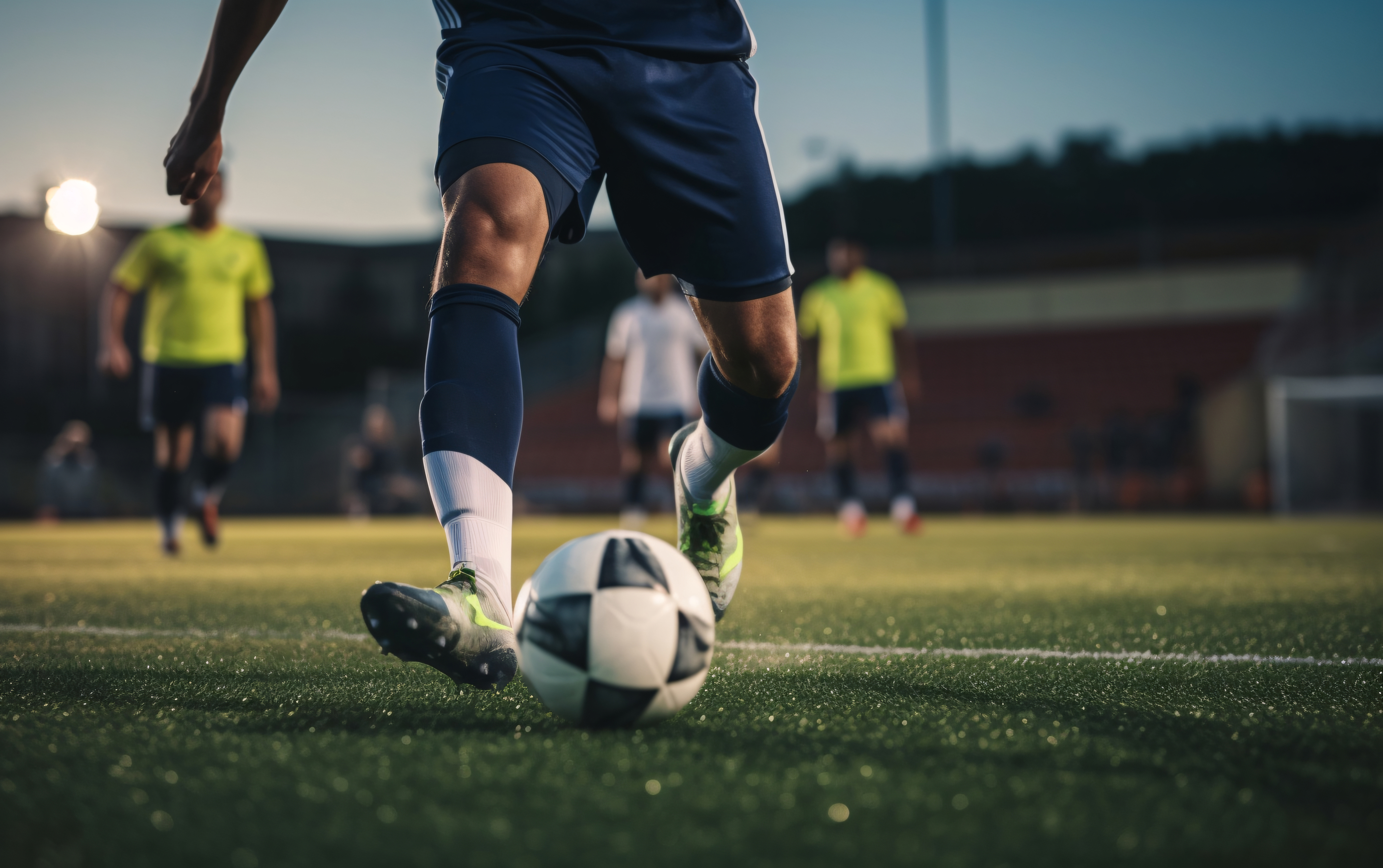 Saloon soccer player