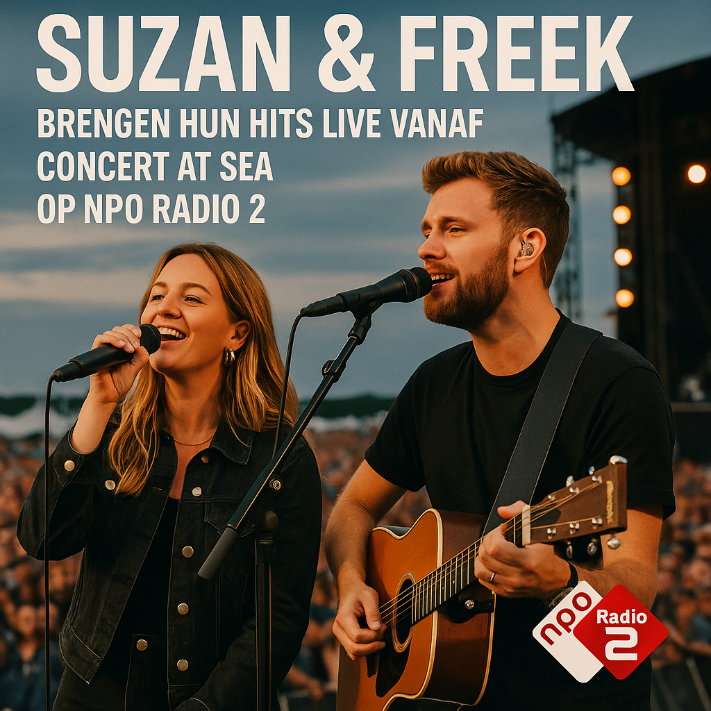 Suzan & Freek brengen hun hits live vanaf Concert at SEA op NPO Radio 2