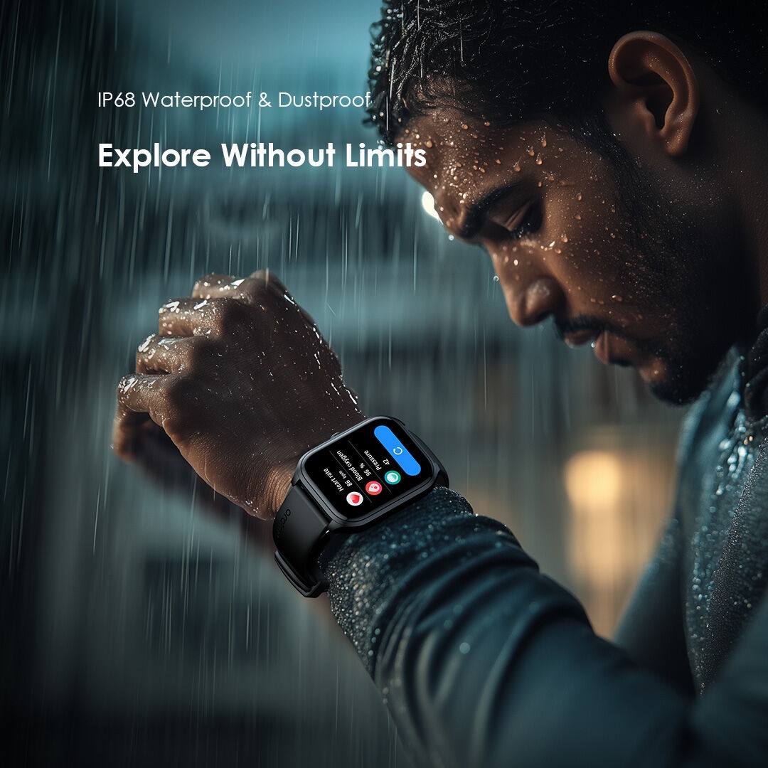 Oraimo Watch 5 Lite Smart Watch 2.01" HD IP68 Wireless HD Calling - Black image 8