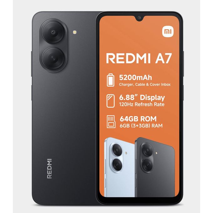 Redmi A7 4G 3+64GB 6.88" 120Hz display, 13MP camera, 5,200mAh image 2