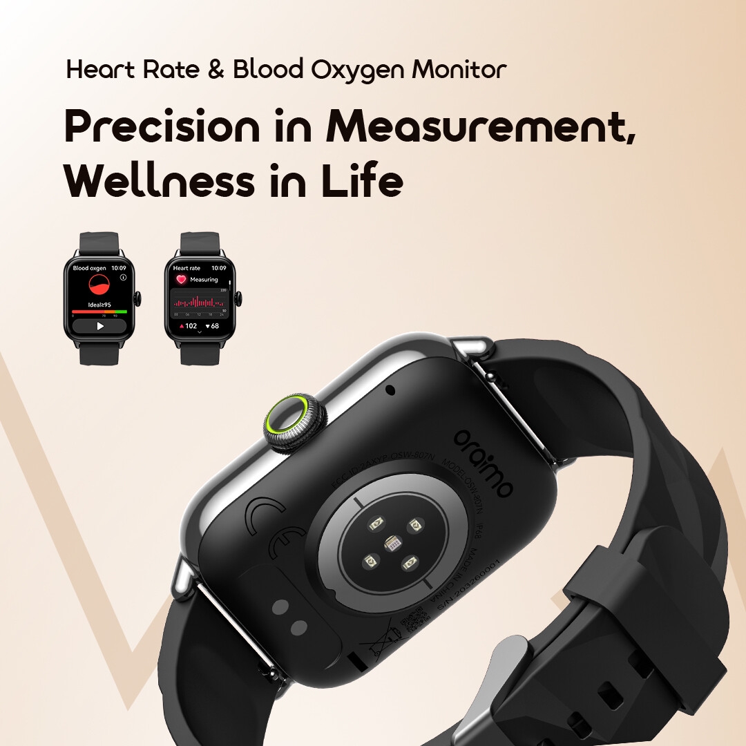 Oraimo Watch 6 Nano Sleek Design, Textured Elegance Smart Watch image 11