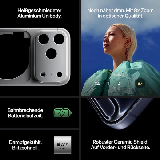 Apple iPhone 17 Pro Max - Dual SIM 6.9" 12GB RAM 1TB ROM 48MP 4823mAh - colormay va/ry image 6
