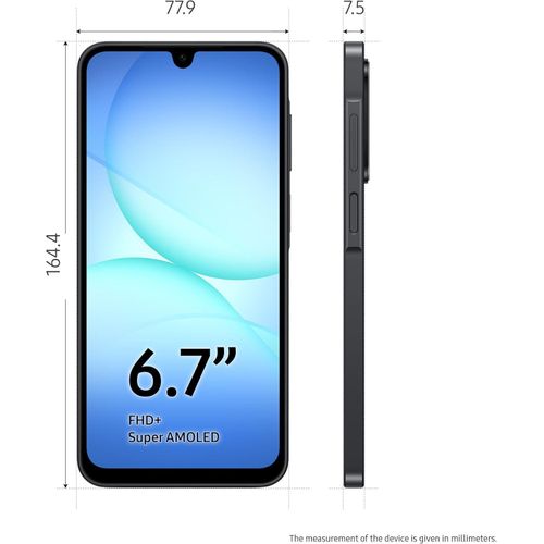 Samsung Galaxy A17 - 6.7" 4GB RAM 128GB ROM 50MP 5000mAh - Black image 3