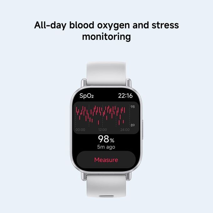 XIAOMI Redmi Watch 5 Active Midnight Black Smartwatch 2.0" LCD display, Long battery life, Bluetooth calling, Noise reduction, Health tracking, 5ATM waterproof, 18 days battery life image 3