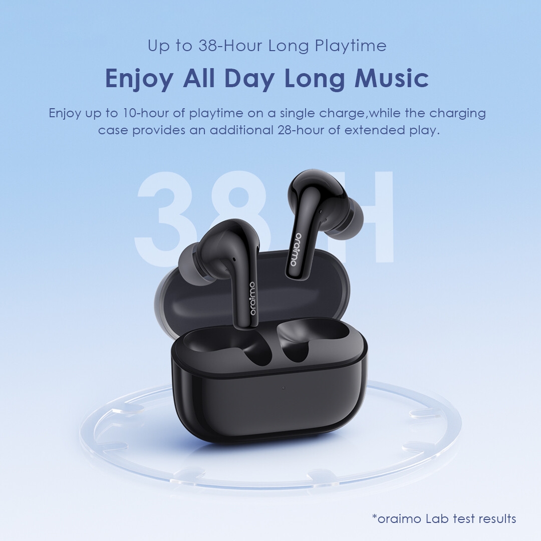 Oraimo SpaceBuds Z True Wireless Earbuds with Spatial Audio ANC - Mysteriou Blue image 8