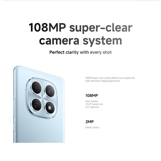 Redmi Note 15 6.77" 8GB RAM 256GB ROM 108MP 6000mAh – Black image 5