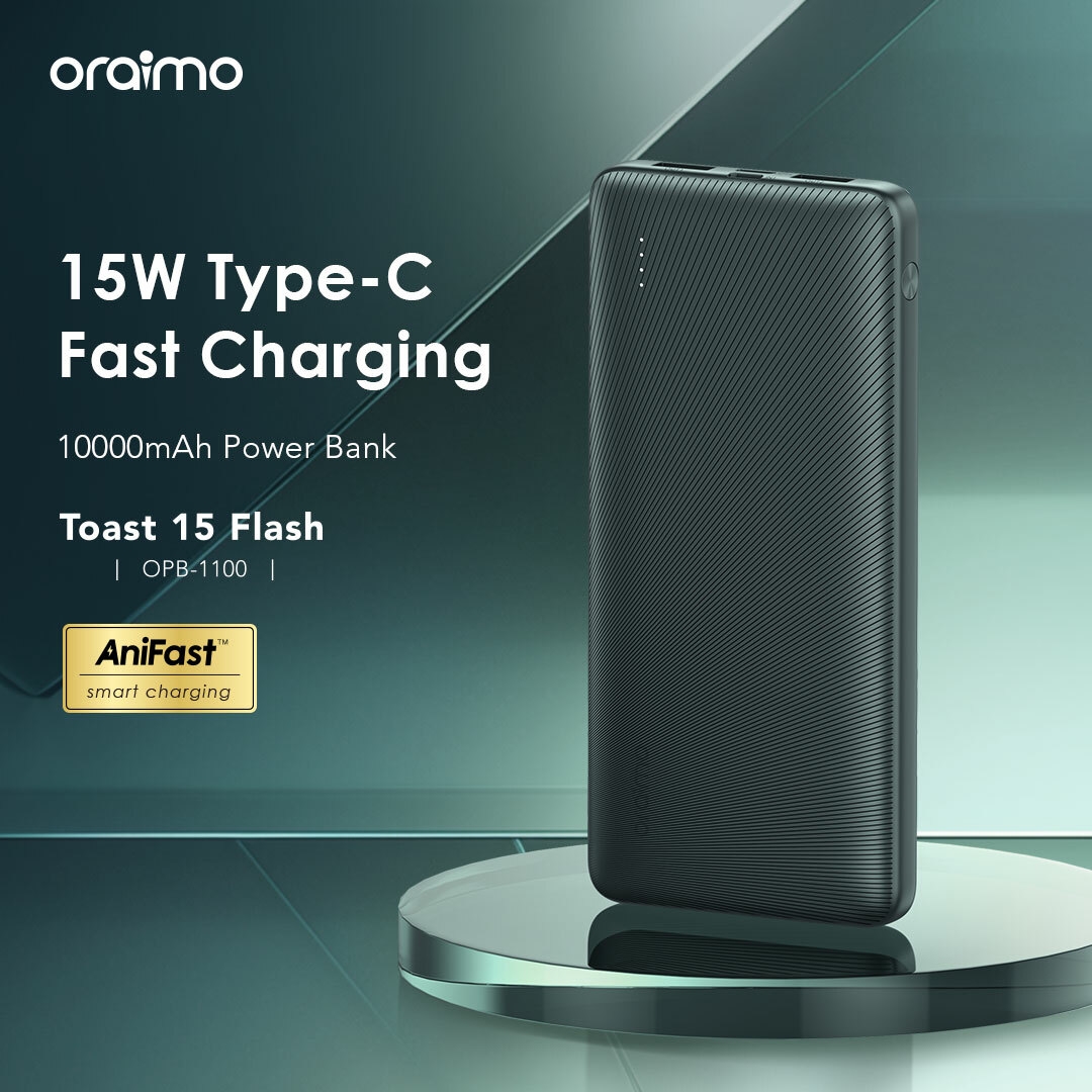Oraimo P118 Portable Power Bank 10000mAh Up to 3X Faster Charging image 3