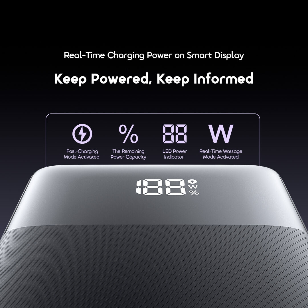 Oraimo PowerNova Q21 Power Bank 20000mAh 22.5W Fast Charging Smart Digital Display image 5