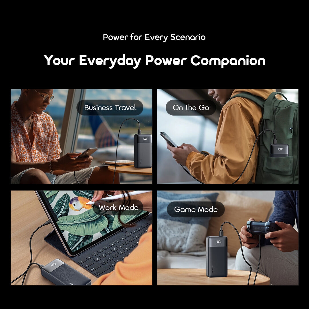 Oraimo PowerNova Q21 Power Bank 20000mAh 22.5W Fast Charging Smart Digital Display image 10