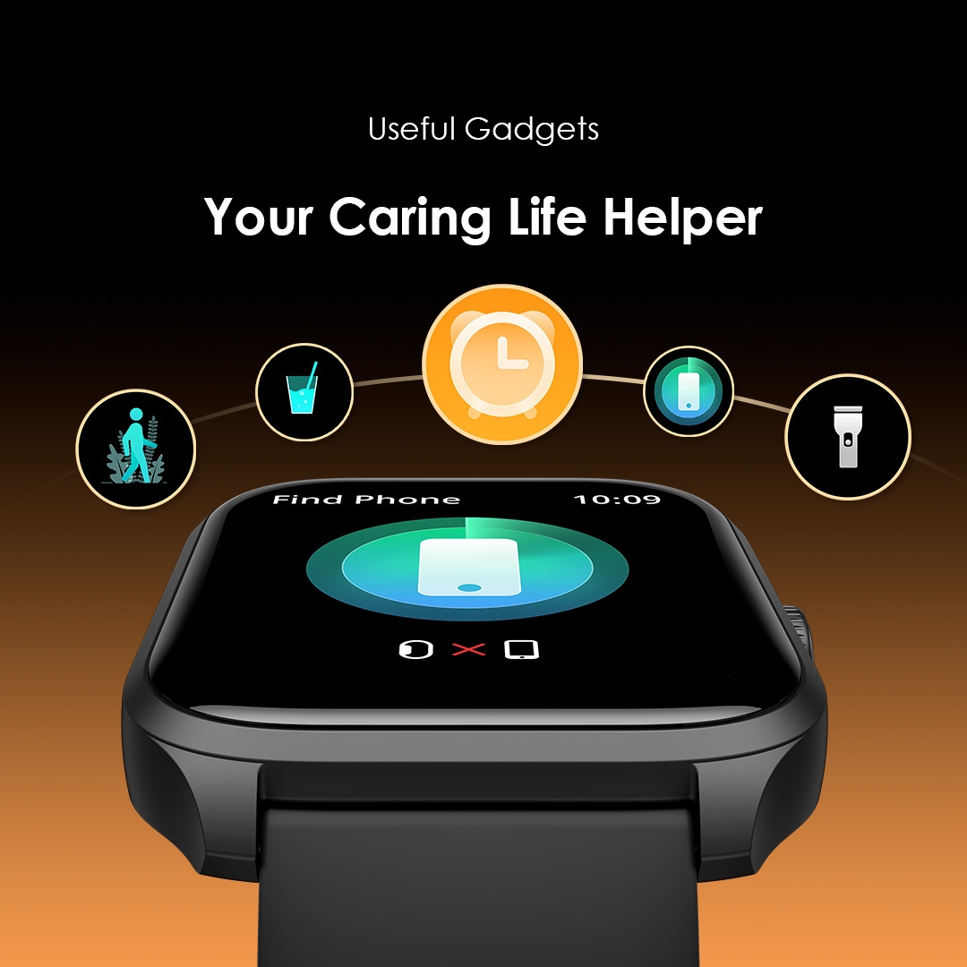Oraimo Watch 5 Lite Smart Watch 2.01" HD IP68 Wireless HD Calling - Black image 11