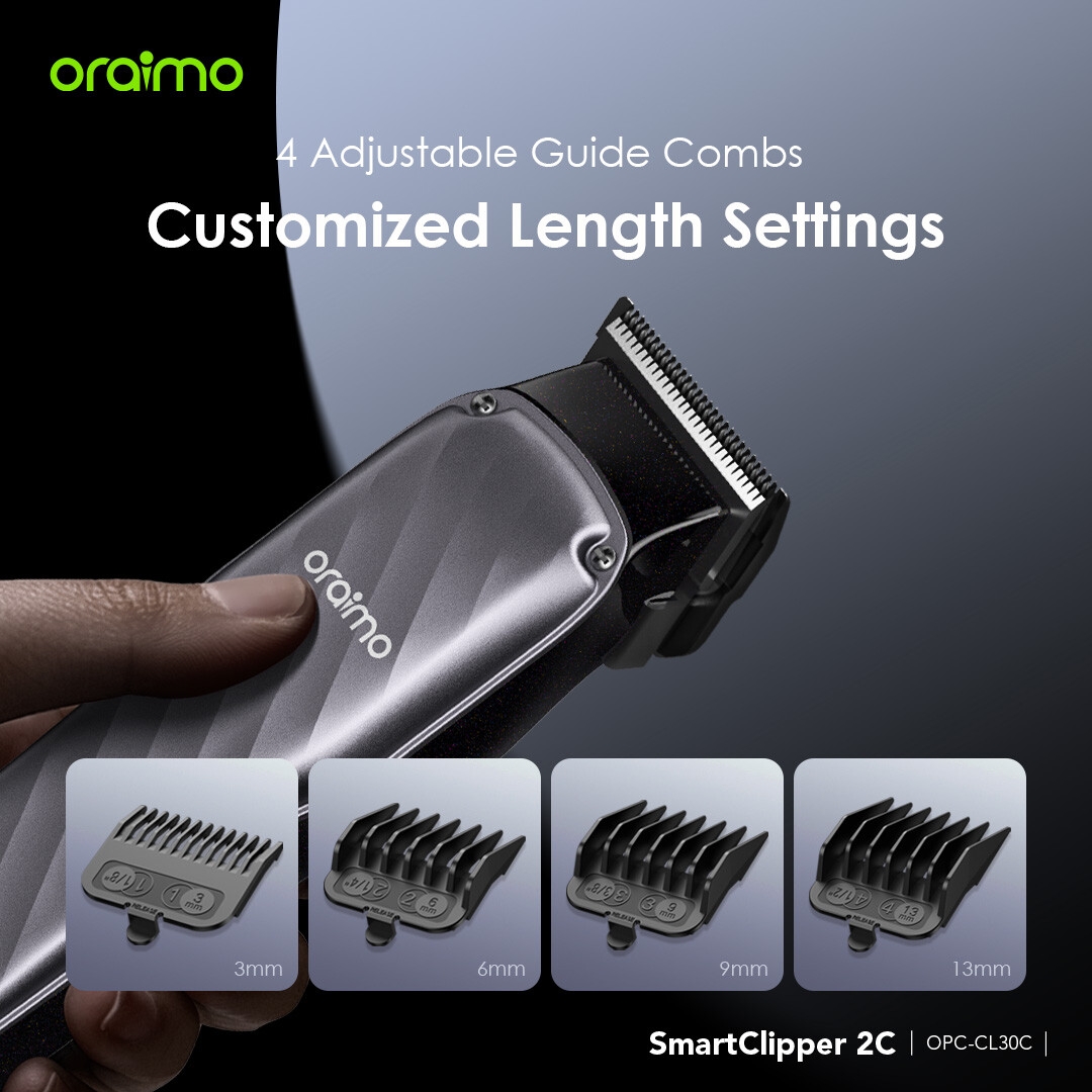 Oraimo SmartClipper 2C Professional Hair Clipper Smart Rechargeable Electric Clipper 365-day Warranty image 6
