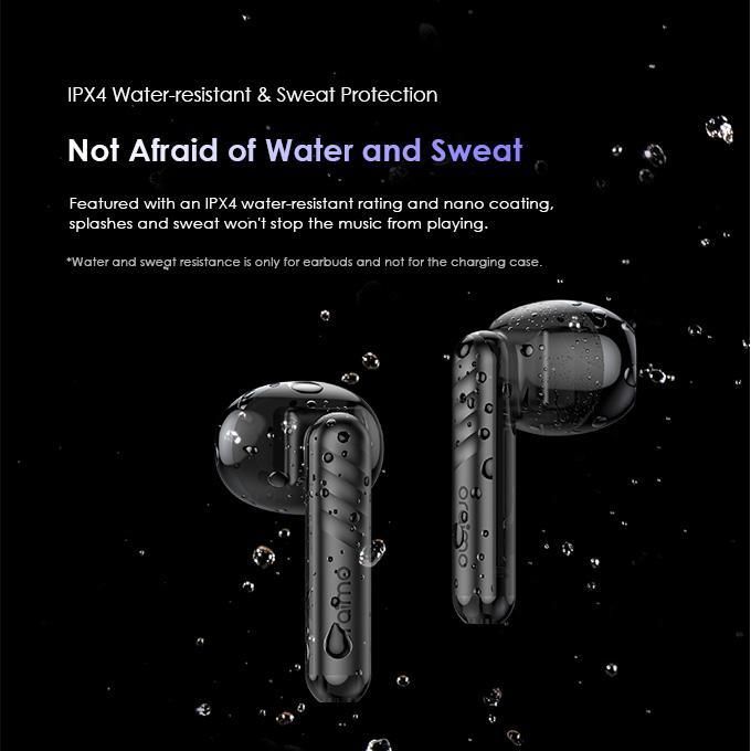 Oraimo FreePods Neo True Wireless Earbuds 50-hr Long Playtime Half In Ear - Black image 9